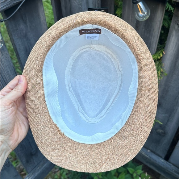 Stylish Tan Fedora with Striped Band - Picture 7 of 9